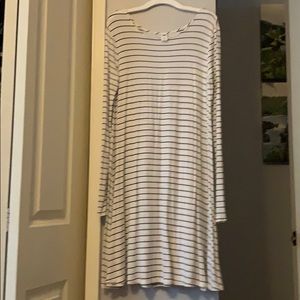 Long sleeve striped dress